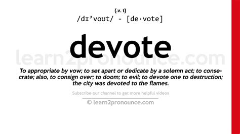 devote def|devote myself.